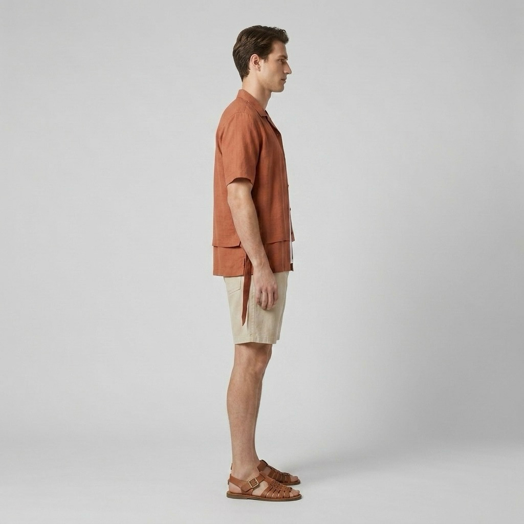 Layered Resort Camp Shirt
