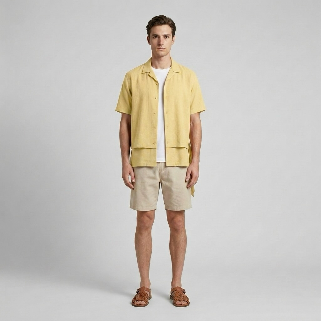 Layered Resort Camp Shirt