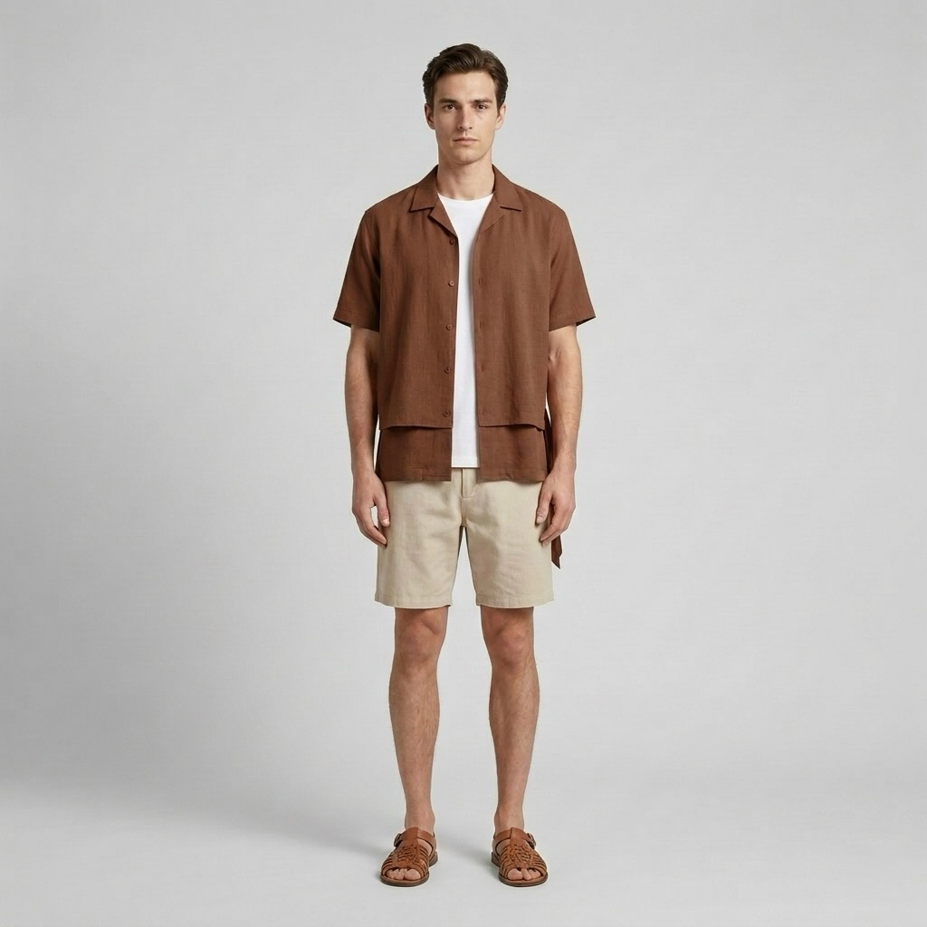 Layered Resort Camp Shirt