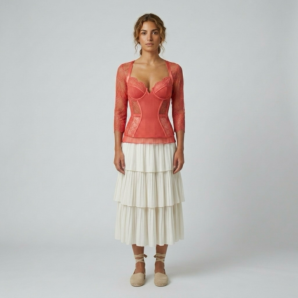 Lace Corset Illusion Top