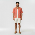 Open-Knit Resort Polo Shirt