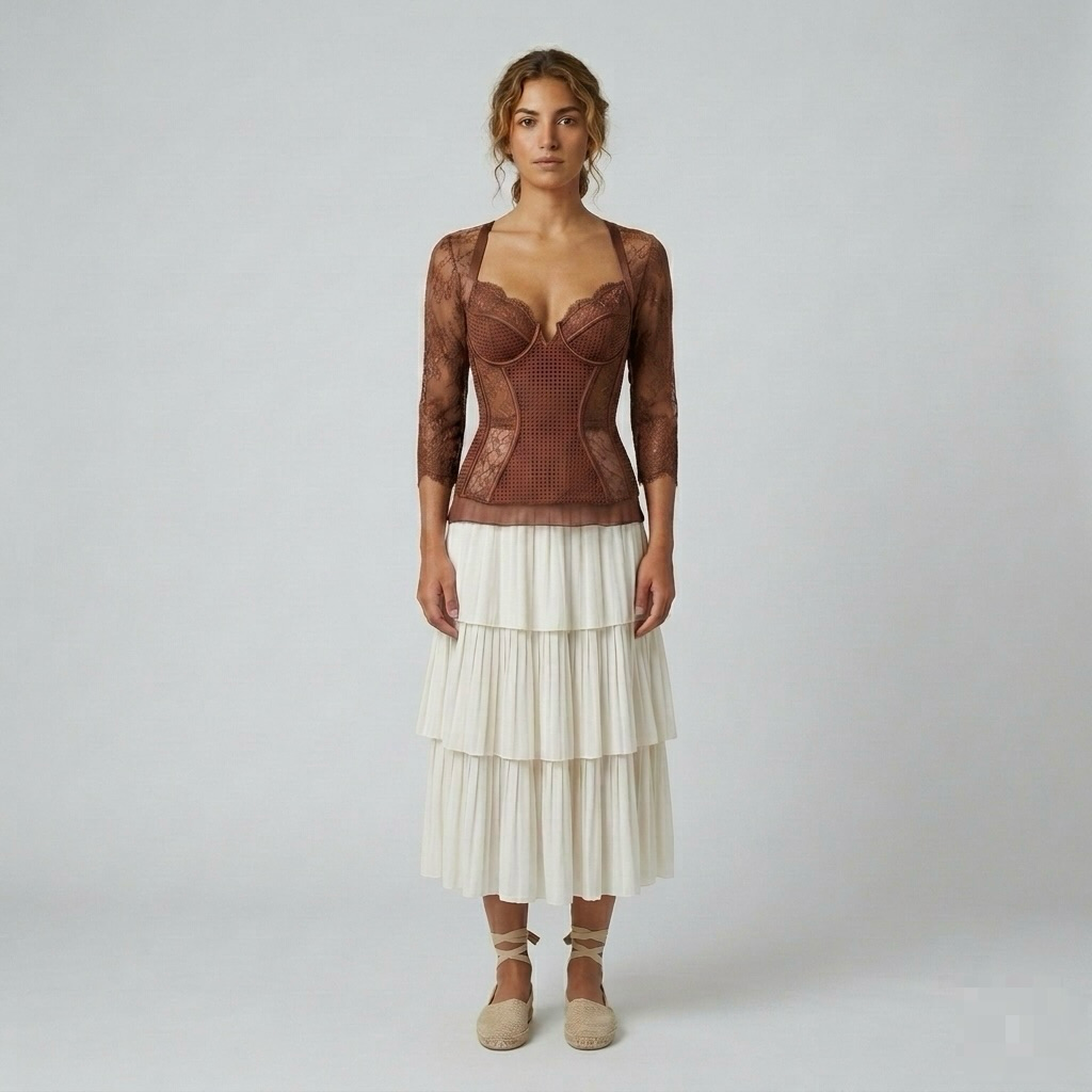 Lace Corset Illusion Top