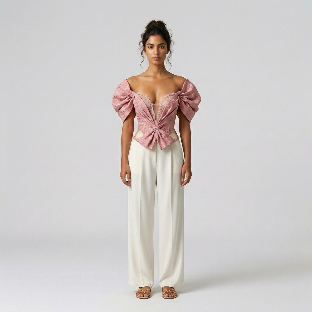 Statement Bow Corset Top