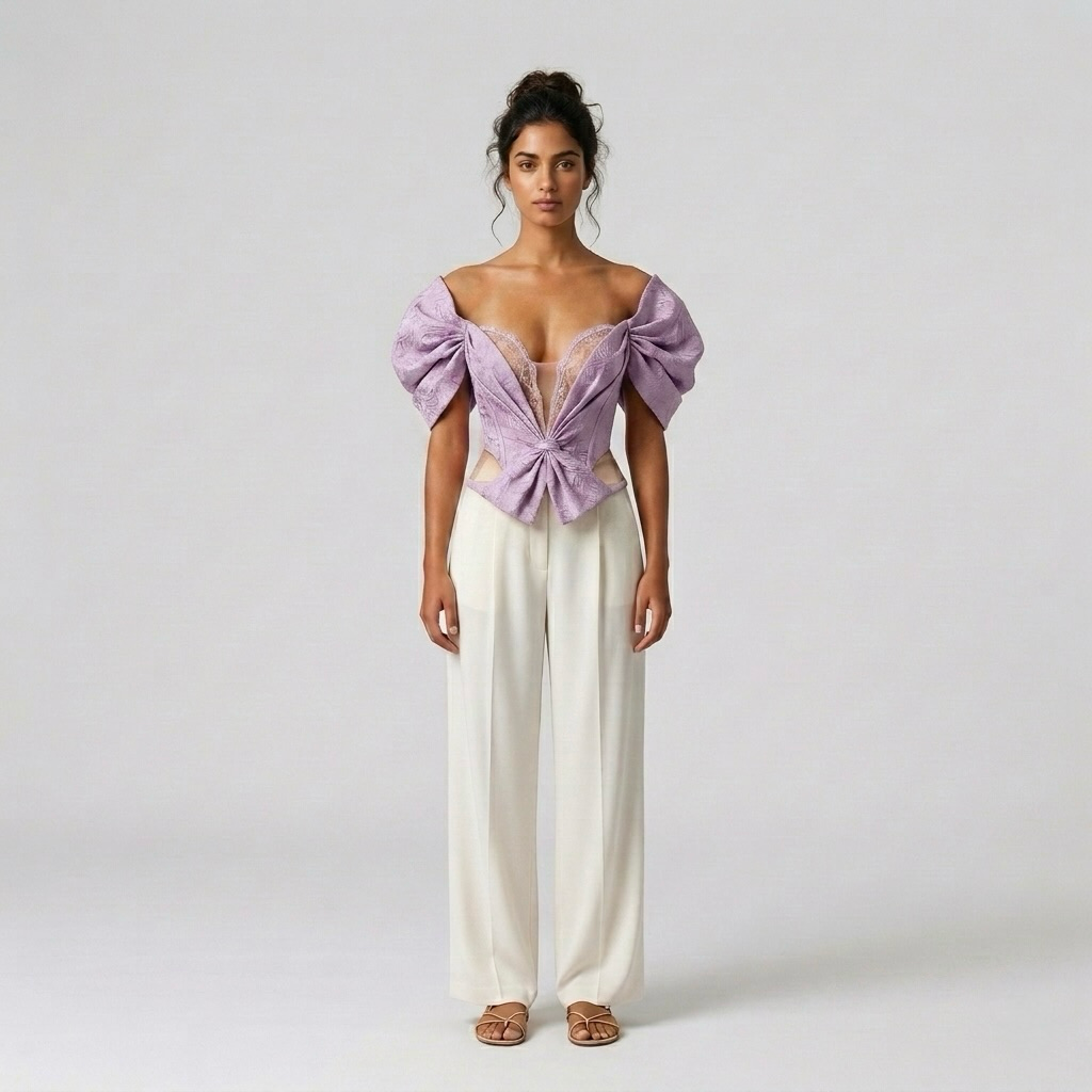 Statement Bow Corset Top