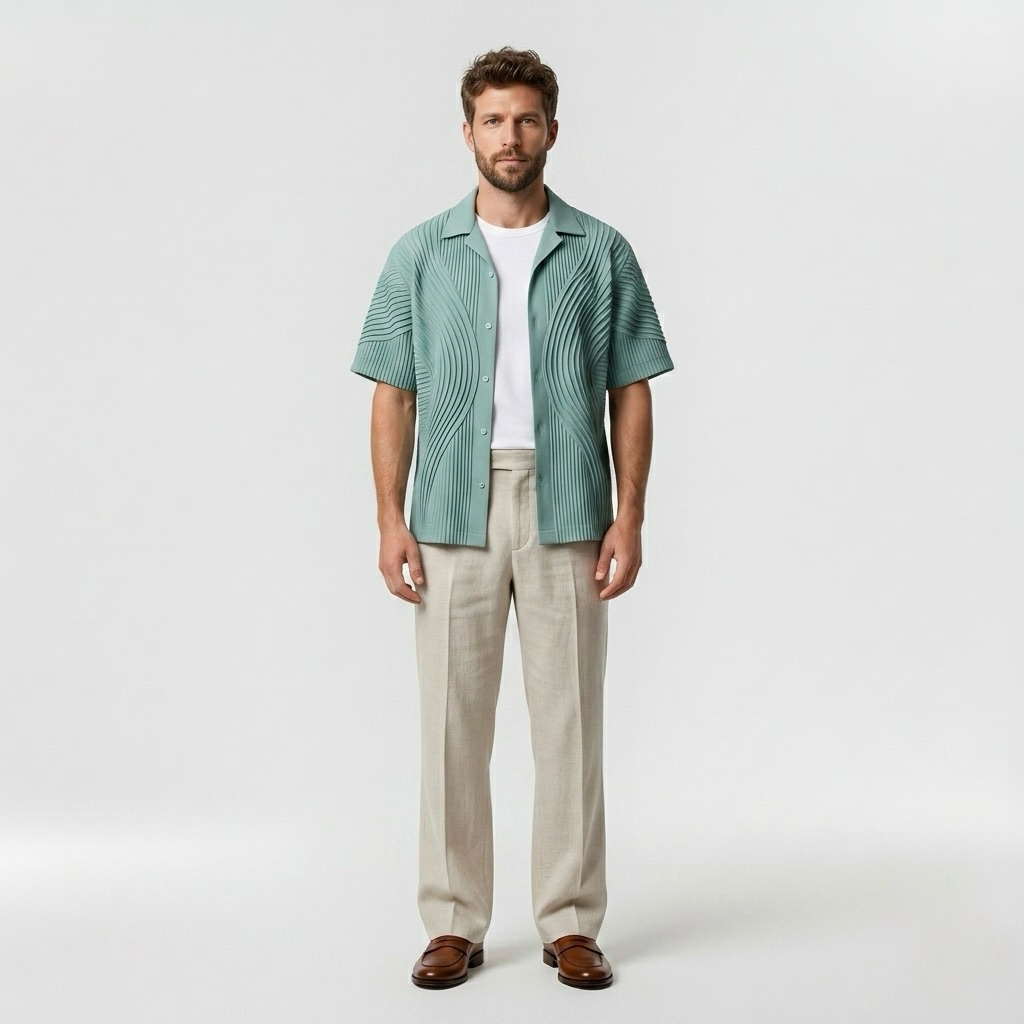 Contour Pleated Resort Shirt
